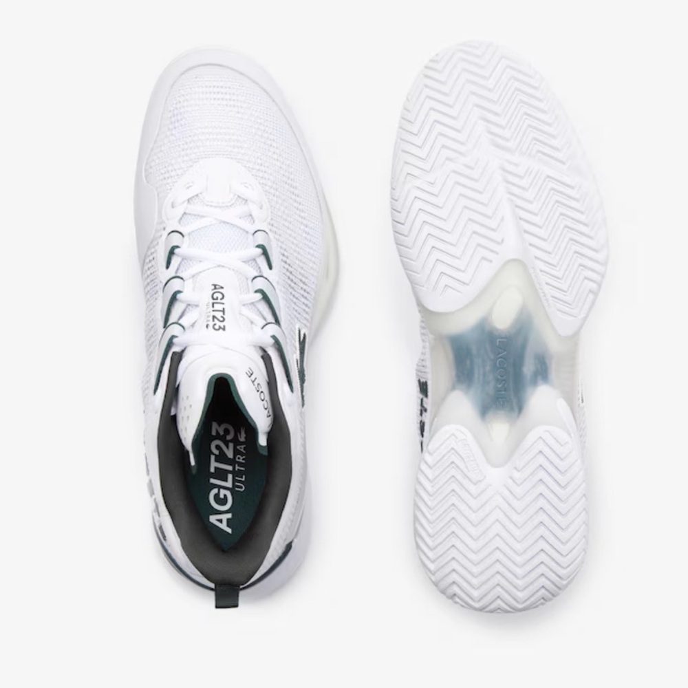 Lacoste Men's White and Gray Athletic Shoes